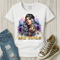Bad G.irls Taste Better Sunflowers Funny Sarcastic Humor Women's T-Shirt thumb 3