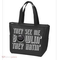 Bowling Gift They See Me Bowlin They Hatin Bowling Cool Gift Tote Bag thumb 3