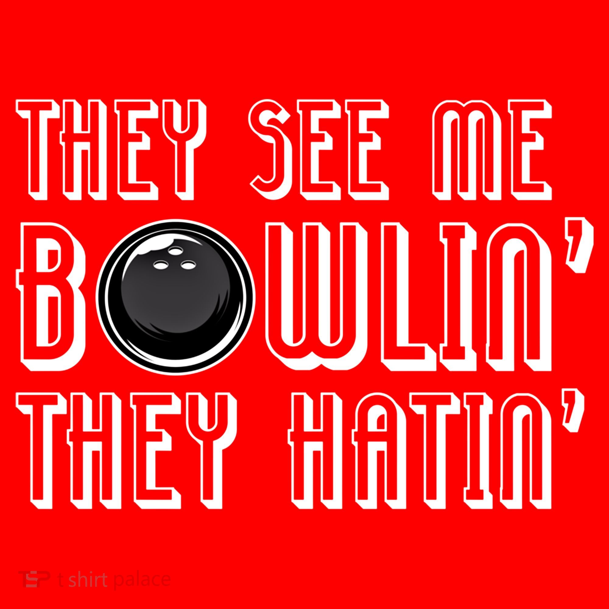 Bowling Gift They See Me Bowlin They Hatin Bowling Cool Gift Santa Hat
