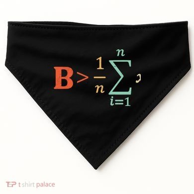 Be Greater Than Average Funny Math Teacher Nerd Gift USA-Made Doggie Bandana