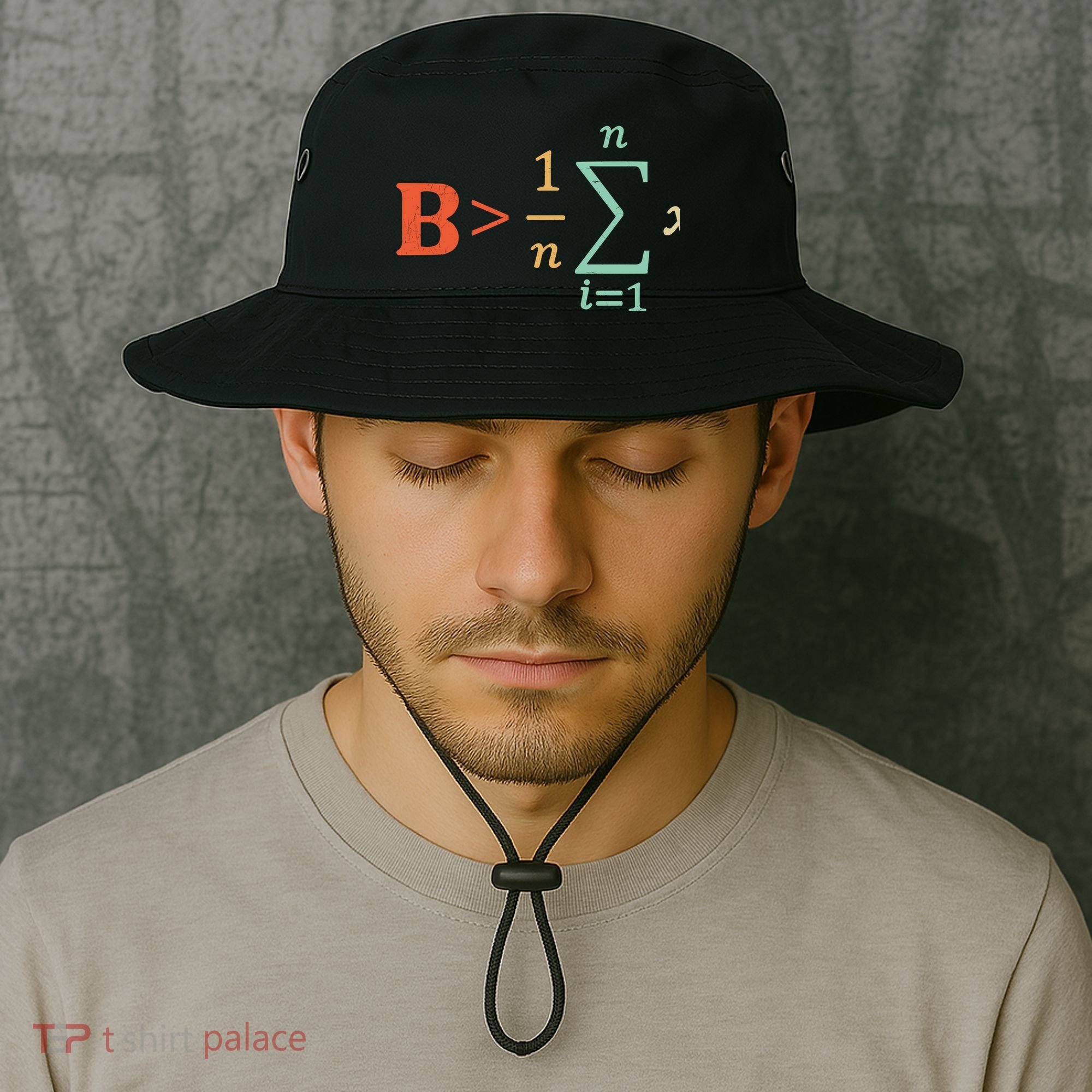 Be Greater Than Average Funny Math Teacher Nerd Gift Bucket Hat