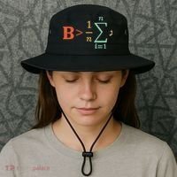 Be Greater Than Average Funny Math Teacher Nerd Gift Bucket Hat thumb 3