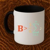Be Greater Than Average Funny Math Teacher Nerd Gift Coffee Mug thumb 2