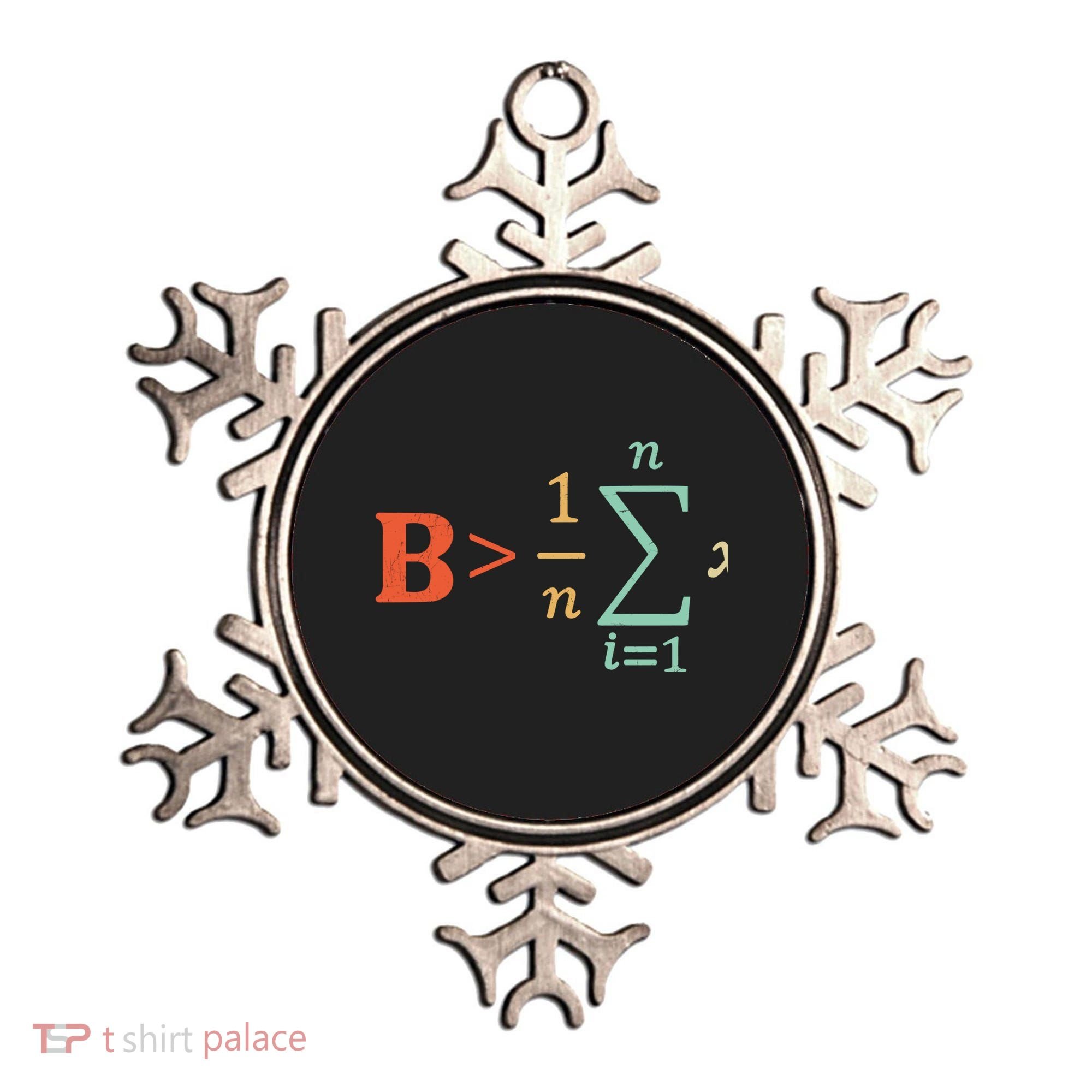Be Greater Than Average Funny Math Teacher Nerd Gift Ornament