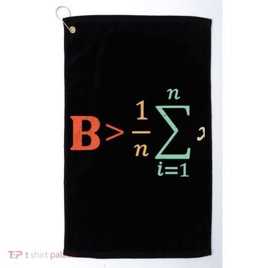 Be Greater Than Average Funny Math Teacher Nerd Gift Golf Towel