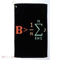 Be Greater Than Average Funny Math Teacher Nerd Gift Golf Towel thumb 0