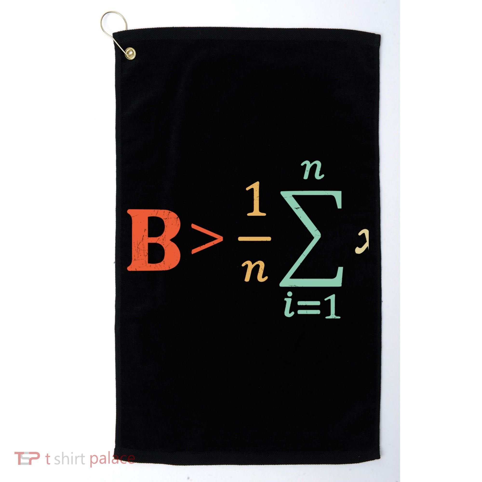 Be Greater Than Average Funny Math Teacher Nerd Gift Golf Towel
