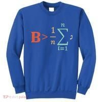 Be Greater Than Average Funny Math Teacher Nerd Gift Sweatshirt thumb 0