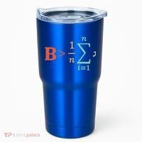 Be Greater Than Average Funny Math Teacher Nerd Gift Tumbler thumb 0