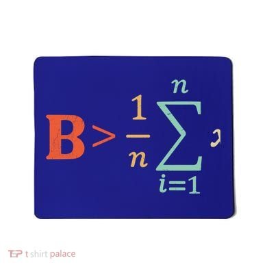Be Greater Than Average Funny Math Teacher Nerd Gift Mousepad