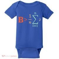 Be Greater Than Average Funny Math Teacher Nerd Gift Baby Bodysuit thumb 0