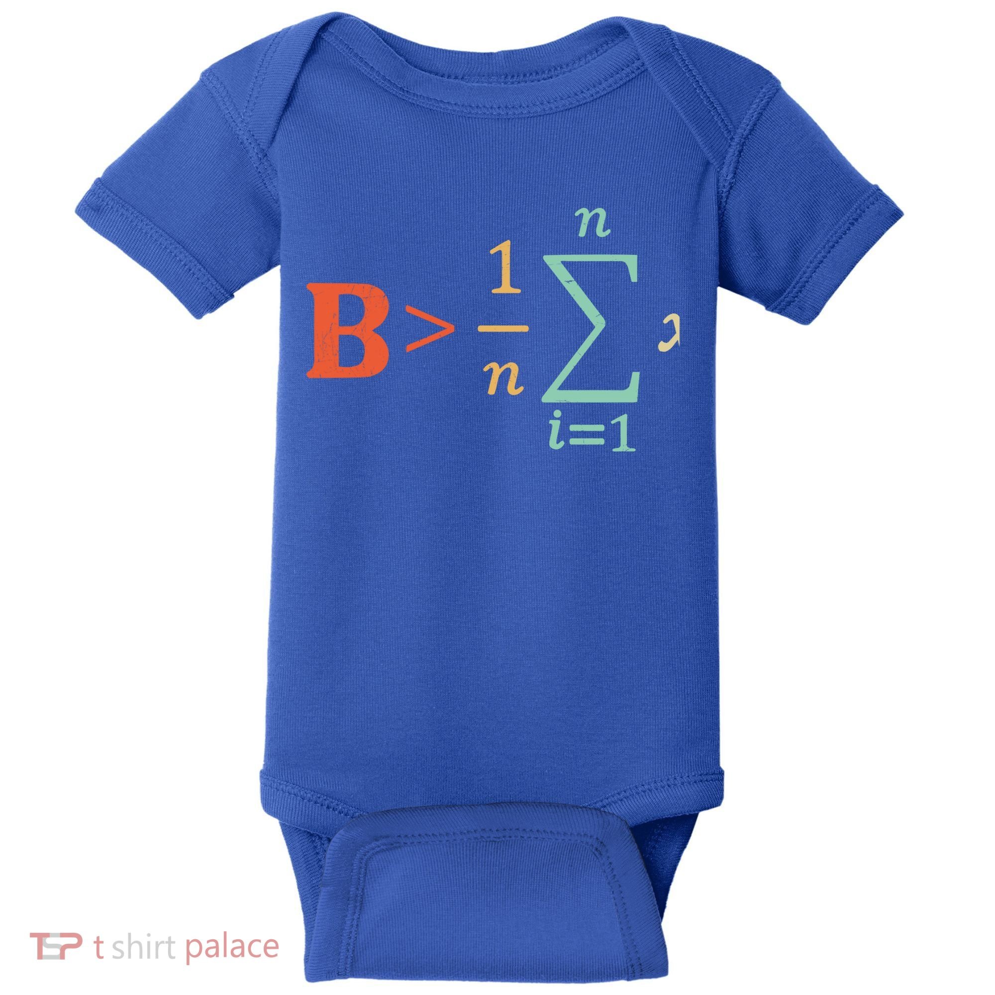 Be Greater Than Average Funny Math Teacher Nerd Gift Baby Bodysuit