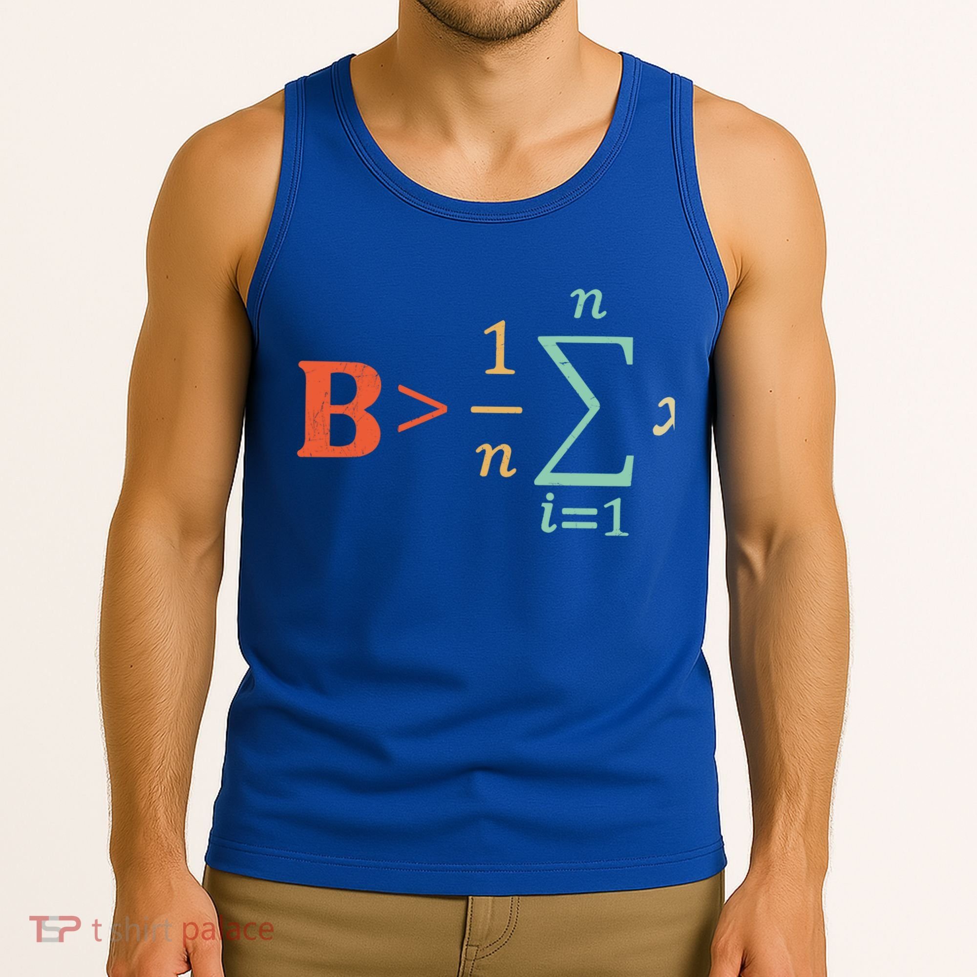 Be Greater Than Average Funny Math Teacher Nerd Gift Tank Top