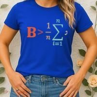 Be Greater Than Average Funny Math Teacher Nerd Gift Women's T-Shirt thumb 2