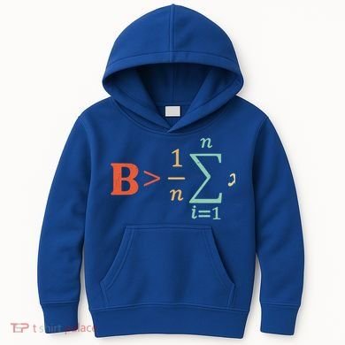 Be Greater Than Average Funny Math Teacher Nerd Gift Kids Hoodie