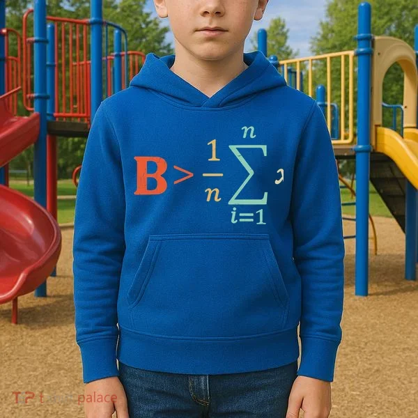 Be Greater Than Average Funny Math Teacher Nerd Gift Kids Hoodie