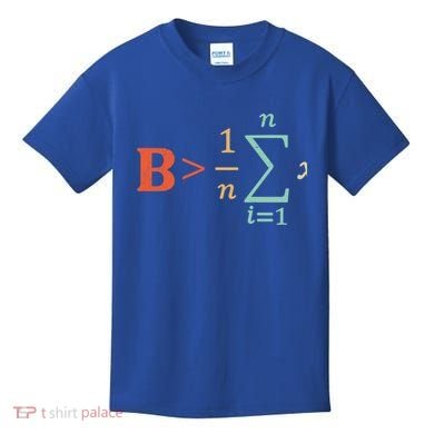 Be Greater Than Average Funny Math Teacher Nerd Gift Kids T-Shirt