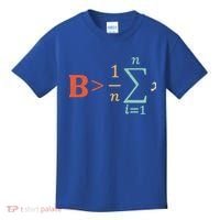 Be Greater Than Average Funny Math Teacher Nerd Gift Kids T-Shirt thumb 0
