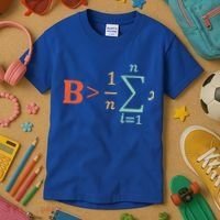 Be Greater Than Average Funny Math Teacher Nerd Gift Kids T-Shirt thumb 3