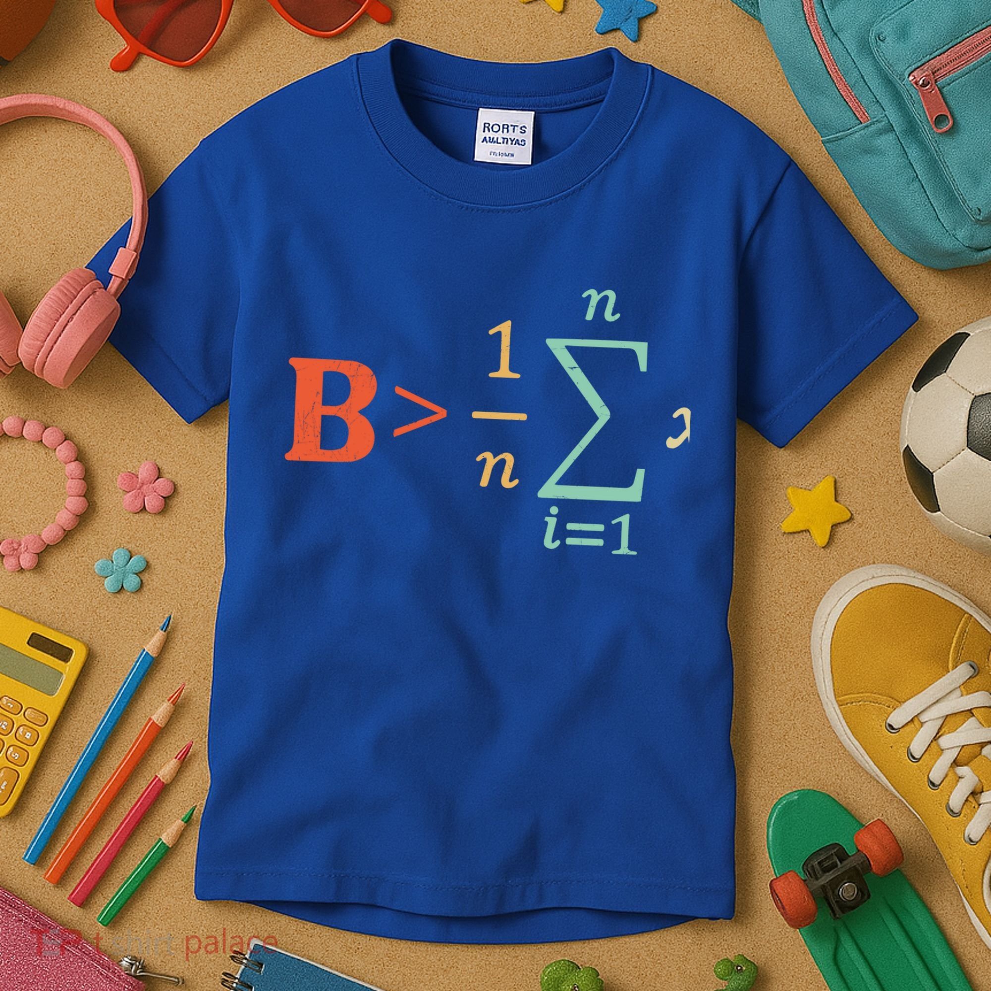 Be Greater Than Average Funny Math Teacher Nerd Gift Kids T-Shirt