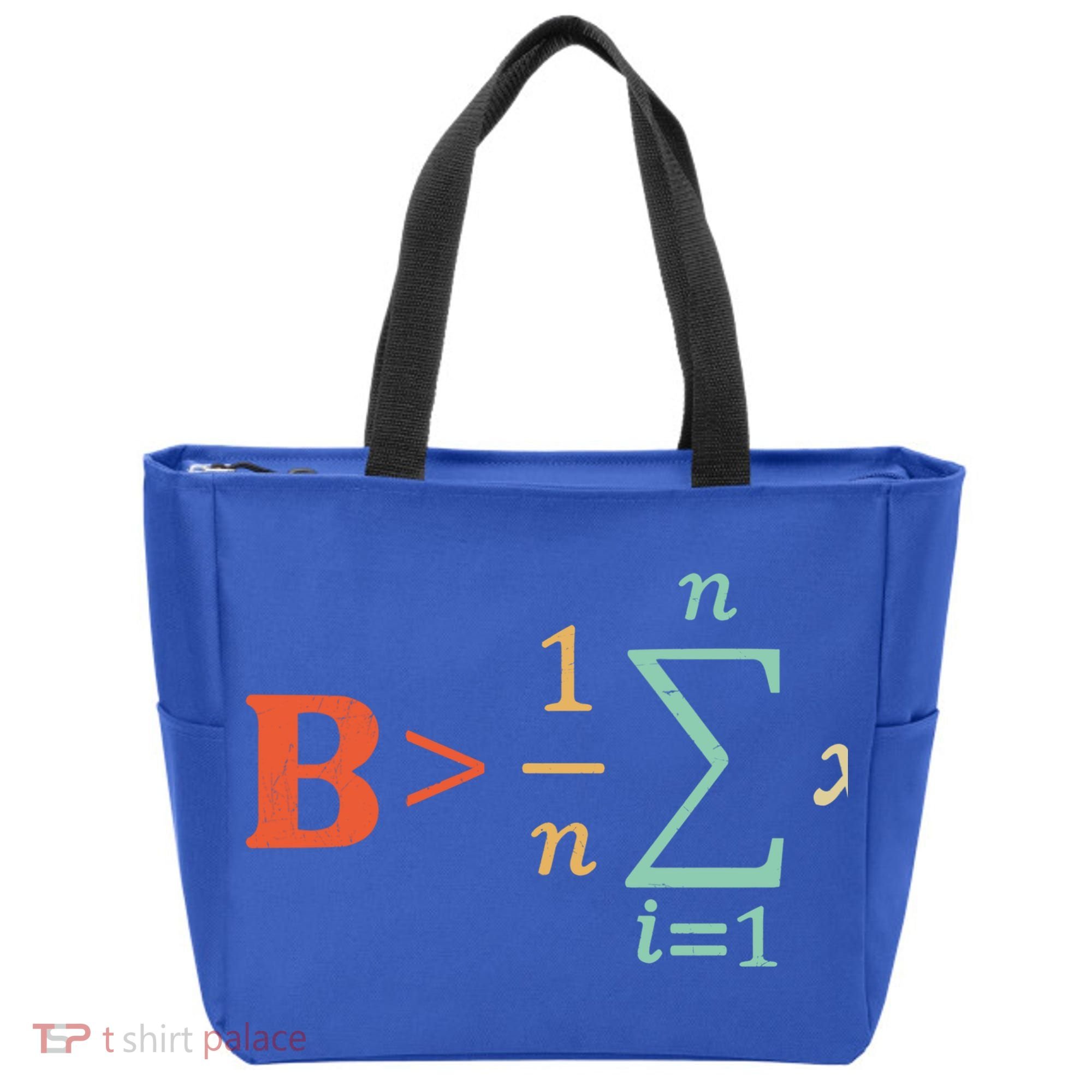 Be Greater Than Average Funny Math Teacher Nerd Gift Tote Bag