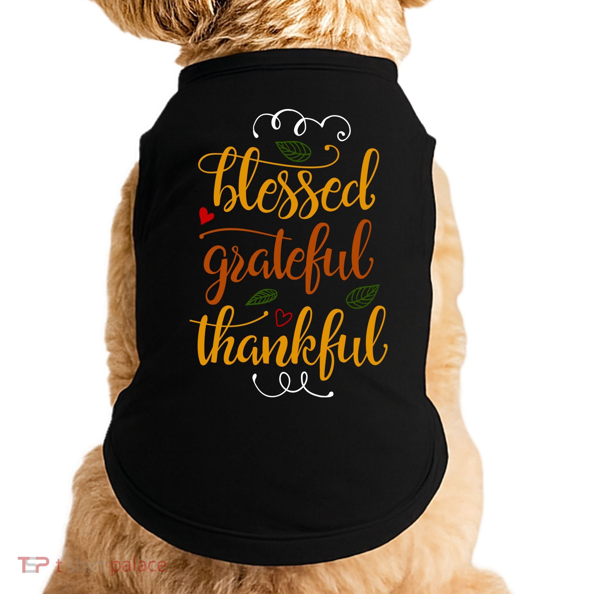 Blessed Grateful Thankful Doggie Tank