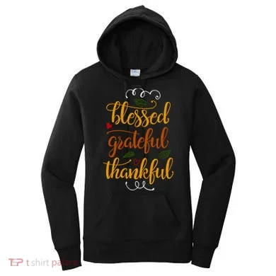 Blessed Grateful Thankful Women's Hoodie