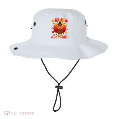 Bruh Give Thanks Cute Thanksgiving Turkey Thankful Bucket Hat