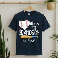 Baseball Grandma Thats My Grandson Out There Gifts T-Shirt thumb 2