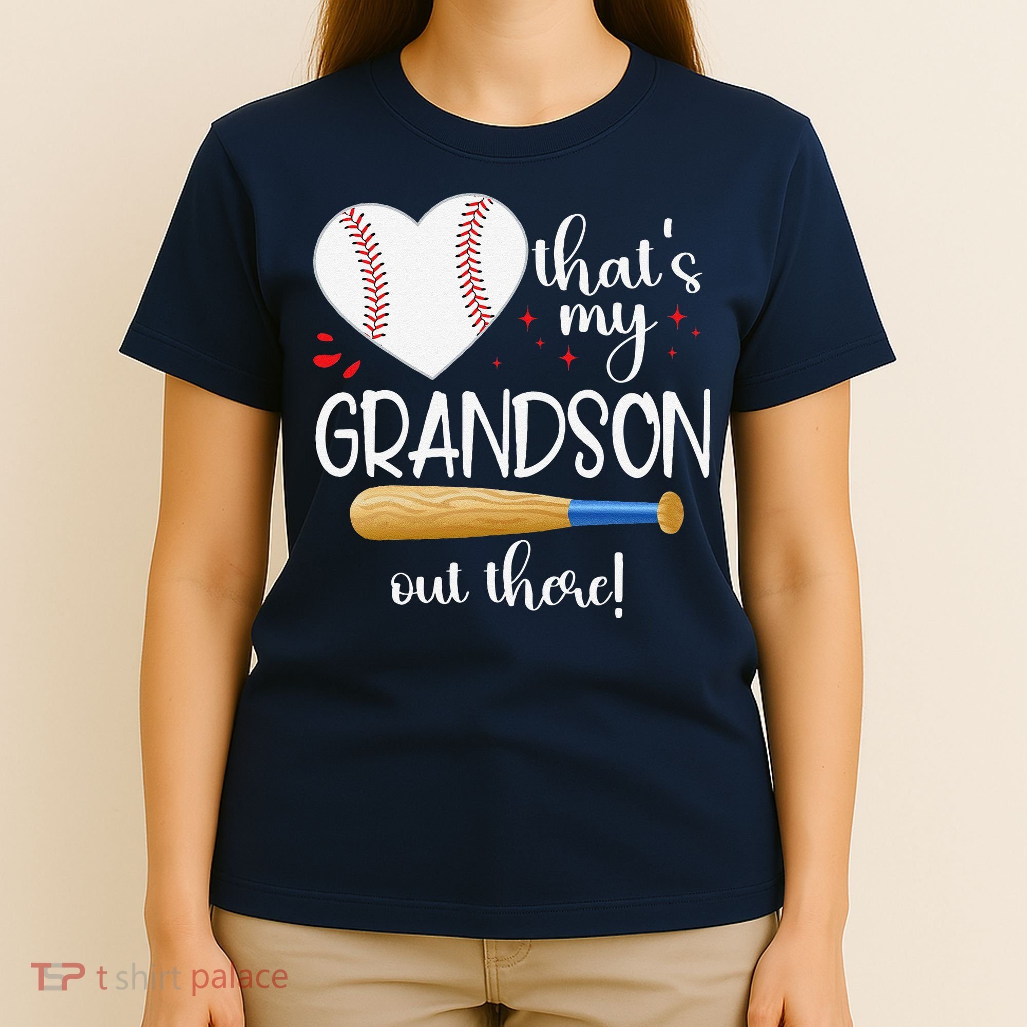 Baseball Grandma Thats My Grandson Out There Gifts T-Shirt