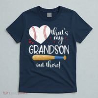 Baseball Grandma Thats My Grandson Out There Gifts T-Shirt thumb 5