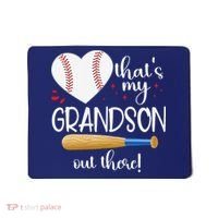 Baseball Grandma Thats My Grandson Out There Gifts Mousepad thumb 0
