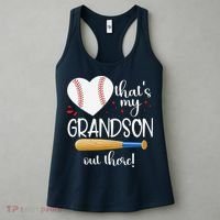 Baseball Grandma Thats My Grandson Out There Gifts Women's Tank Top thumb 3
