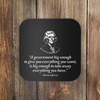 Big Government Thomas Jefferson Quote Coaster thumb 0