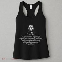 Big Government Thomas Jefferson Quote Women's Tank Top thumb 3