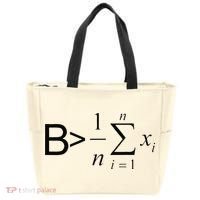Be Greater Than Average Math Joke Funny Math Teacher Tote Bag thumb 0