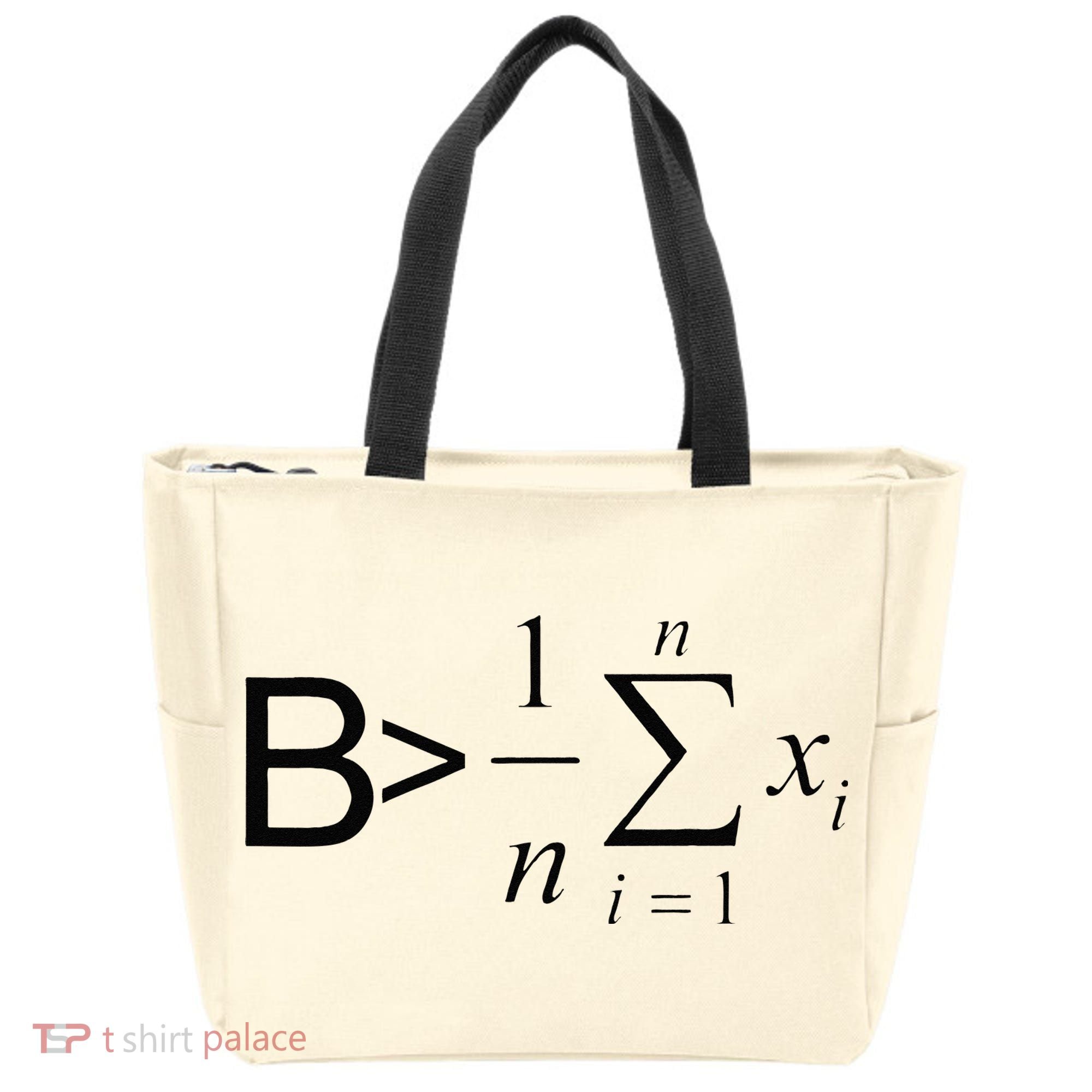Be Greater Than Average Math Joke Funny Math Teacher Tote Bag