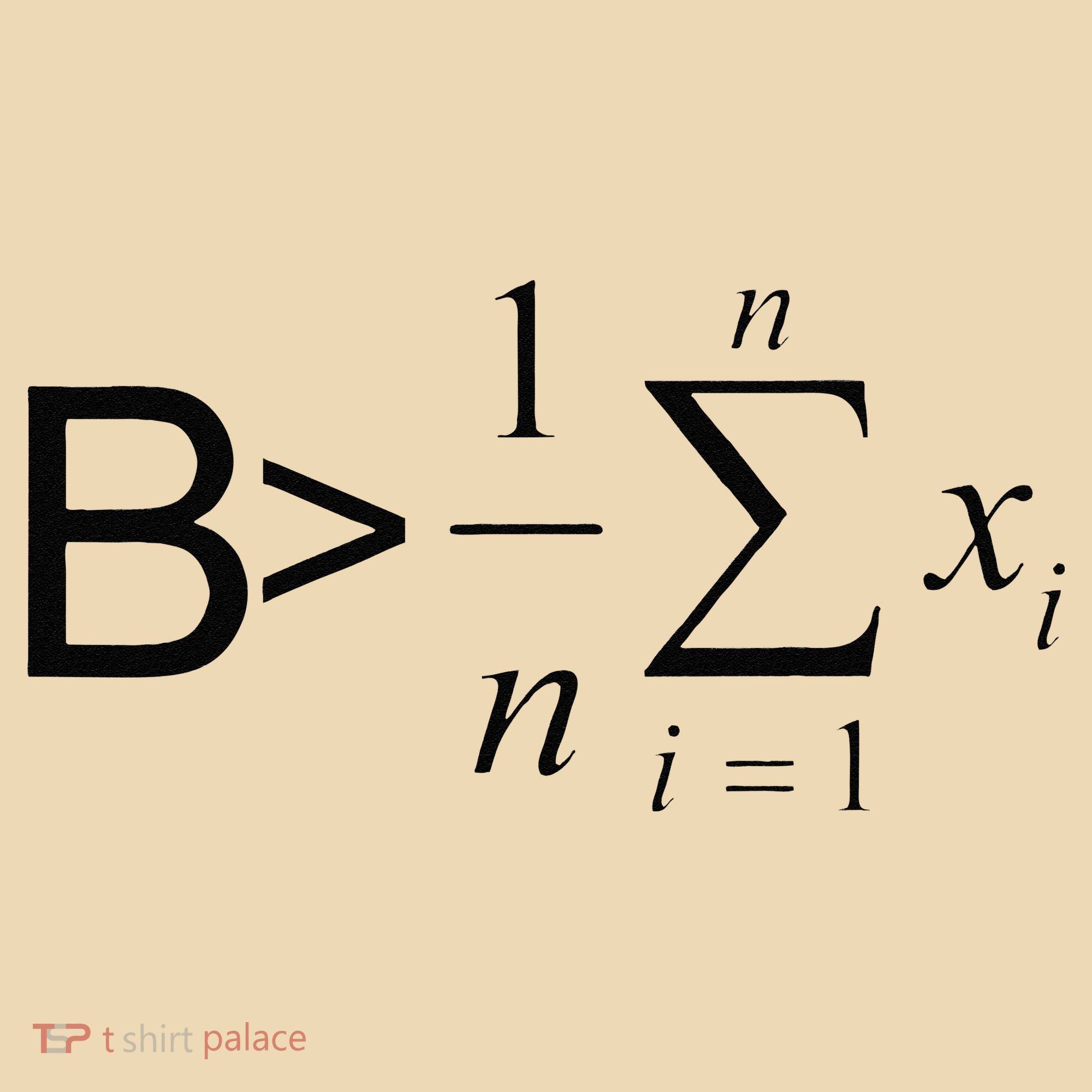 Be Greater Than Average Math Joke Funny Math Teacher Tote Bag