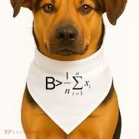 Be Greater Than Average Math Joke Funny Math Teacher USA-Made Doggie Bandana thumb 1