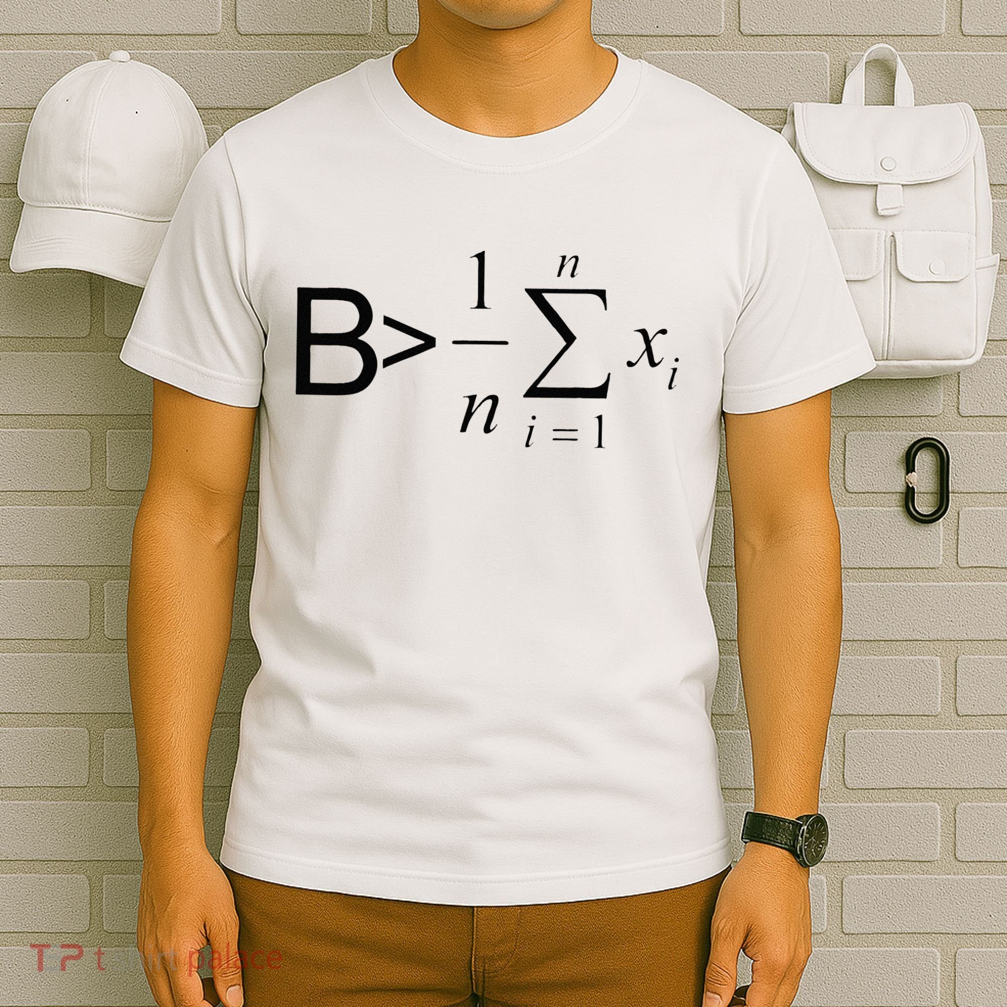 Be Greater Than Average Math Joke Funny Math Teacher T-Shirt