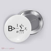 Be Greater Than Average Math Joke Funny Math Teacher Button thumb 0