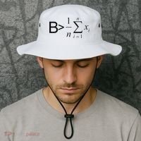 Be Greater Than Average Math Joke Funny Math Teacher Bucket Hat thumb 2