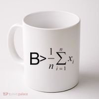 Be Greater Than Average Math Joke Funny Math Teacher Coffee Mug thumb 0