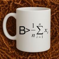 Be Greater Than Average Math Joke Funny Math Teacher Coffee Mug thumb 2
