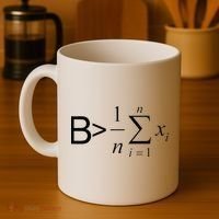 Be Greater Than Average Math Joke Funny Math Teacher Coffee Mug thumb 4