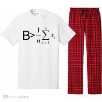 Be Greater Than Average Math Joke Funny Math Teacher Pajama Set thumb 0