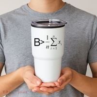 Be Greater Than Average Math Joke Funny Math Teacher Tumbler thumb 2