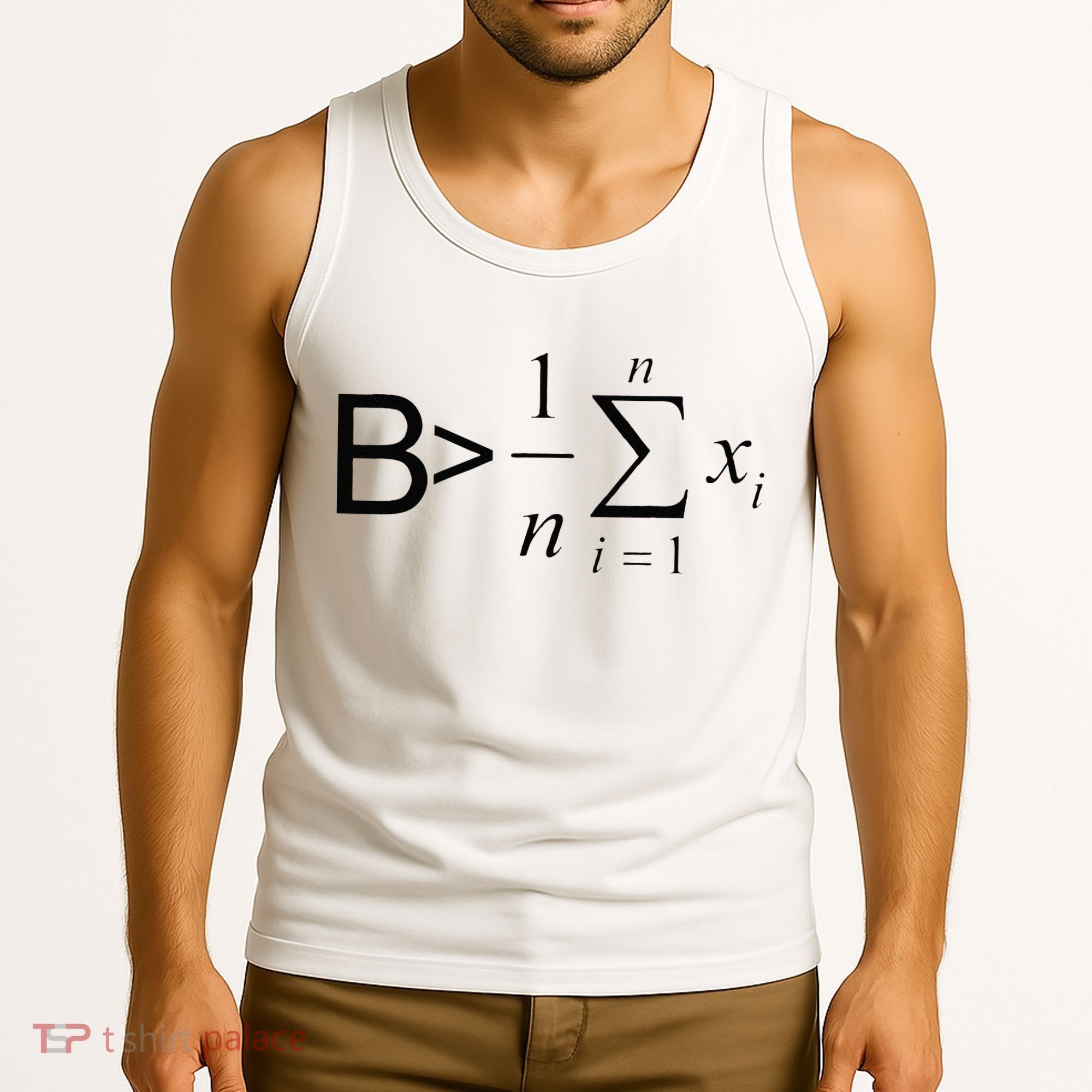 Be Greater Than Average Math Joke Funny Math Teacher Tank Top
