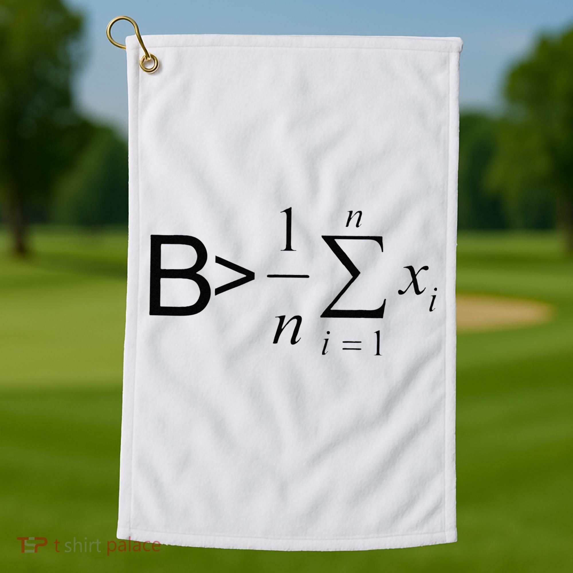 Be Greater Than Average Math Joke Funny Math Teacher Golf Towel