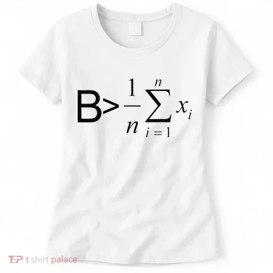 Be Greater Than Average Math Joke Funny Math Teacher Women's T-Shirt